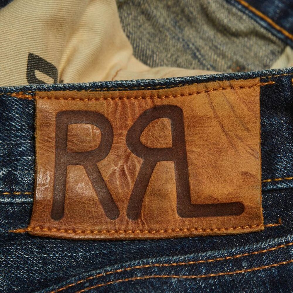 Ralph Lauren Blue Washed Denim Slim Fit Jeans Xl/waist 36" - Picture 5 of 7